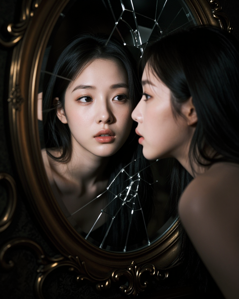 깨진 거울 속의 시선
