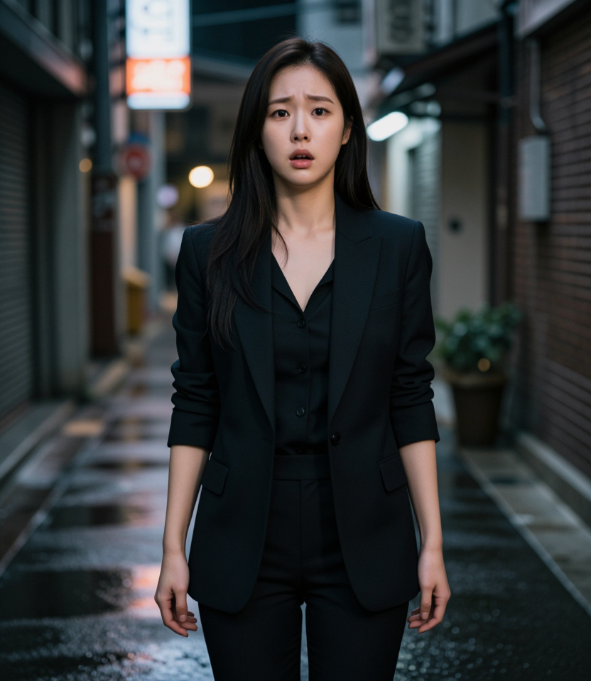 어두운 골목의 조우